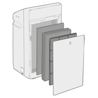 Panasonic F-ZXKP90Z HEPA фильтр дополнительная фотография