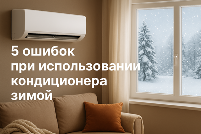 5 ошибок при использовании кондиционера зимой