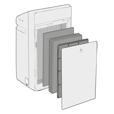 Panasonic F-ZXKP90Z HEPA фильтр дополнительная фотография