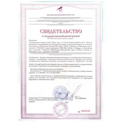 AiRTe Effect AQUA гигиеническая добавка для моек воздуха дополнительная фотография