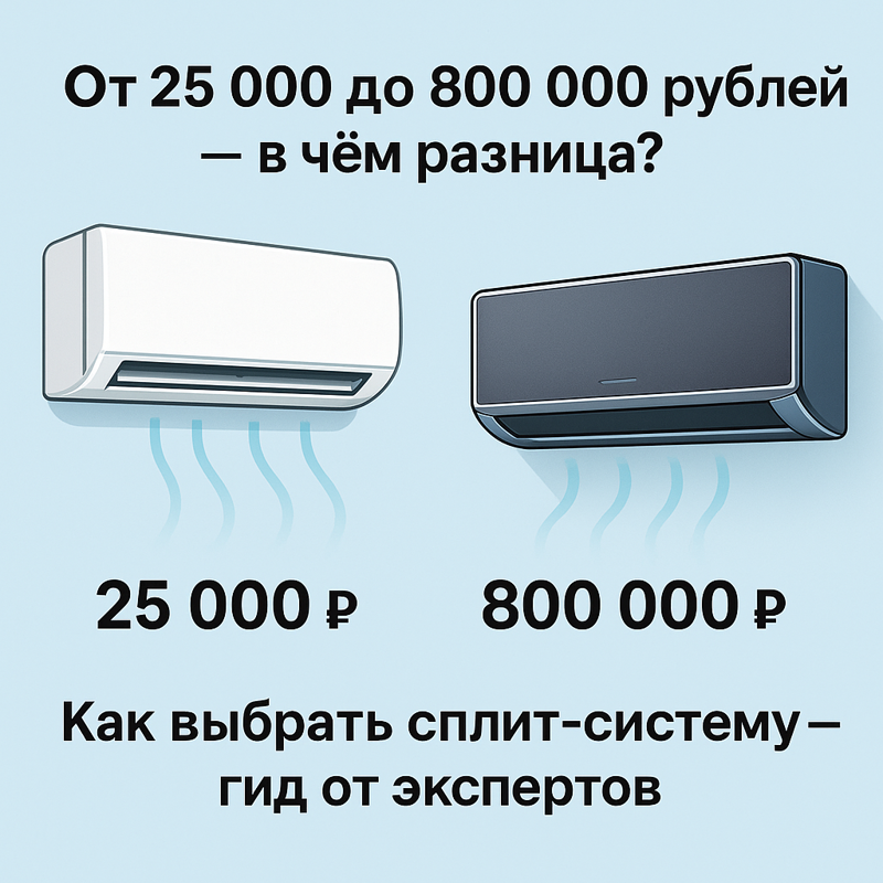 Как выбрать сплит-систему: от 25 000 до 800 000 рублей — в чём разница?