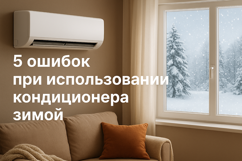 5 ошибок при использовании кондиционера зимой